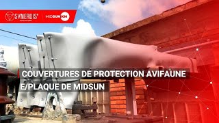 E/PLAQUE Couverture en silicone à découper sur mesure protection avifaune HTA SYNERDIS MIDSUN