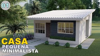 01 | Casa pequena e Minimalista | DOIS QUARTOS