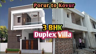 New 3 BHK Individual Duplex Villa for sale in Porur.Near Kovur | Interior with Modular Kitchen