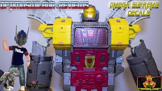 Optimus Wilbur Reviews: Toyhax/Reprolabels Transformers Siege Omega Supreme Decals Review