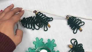 DIY Macrame Christmas Tree Bunting - Step-by-Step YouTube Tutorial!