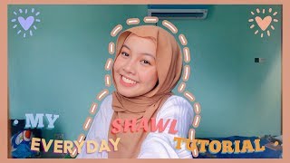 My Everyday Shawl Tutorial (2 Styles) 🤍 | Intan Syafiqah