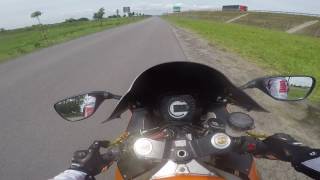 Kawasaki ZX6R 2003-2004 acceleration 2 gear 160km/h wheelie