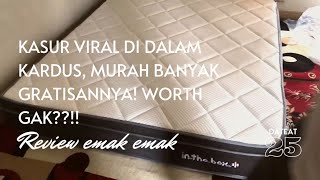 REVIEW KASUR BED IN THE BOX  PLUSH TOP QUEEN SIZE - BANYAK GRATISANNYA!