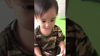 19 month old learning ABCs 0421 Part 2