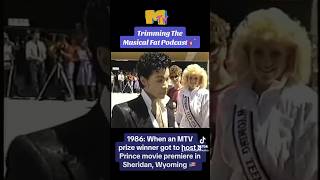 1986: When an MTV prize winner got to host a Prince movie premiere in her home town 🇺🇸