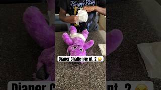 Progress was made this time! 🧷😂 #part2 #diaper #challenge #laughs #practice #howto #funny #momtobe