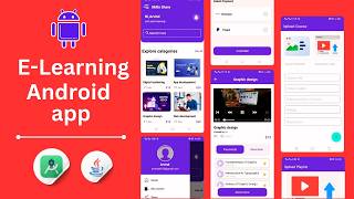 E-Learning App with Admin Panel in Android App Java  || Android Studio || Make Money #androidstudio