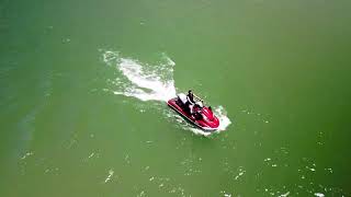 Dji Mavic Pro - tracking Waverunner.  Lake Eildon. Vic.  Dec 2019