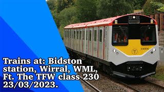 Trains at: Bidston station, Wirral, WML, (part 1) Ft. The TFW class 230 23/03/2023.