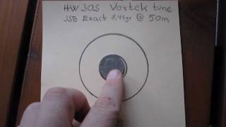 Weihrauch HW30S Vortek PG2 tuning kit, accuracy test from 50 meters