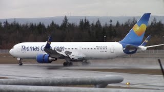 Thomas Cook Airlines Boeing 767-300 landing at Frankfurt Airport | Airplanesloverr