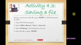 NC Senior One Lesson 48 Customizing a word processor working environment