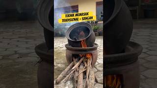 SANGAN cara memasak unik tradisional #shorts #cooking #tranding