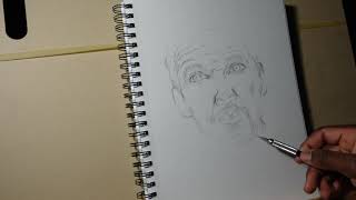 Benedict Cumberbatch real time drawing