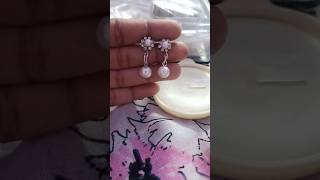 Diy beautiful korean style earrings ❤️ easy trick #creativitywithaera #creativity #shorts #earings