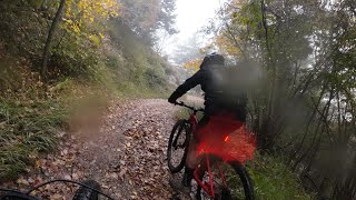 MTB Rif. Cima Piemp Tignale quanta acqua !! 29.10.2023