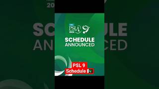 PSL 9 🇵🇰 Schedule 2024 🏏💚  #psl2024 #psl #pslschedule #cricket #shortsfeed #trending #viral