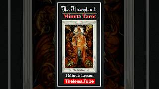 Minute Tarot - Understanding The Hierophant - Thoth Tarot | #Shorts