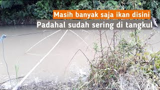 MASIH ADA AJA IKAN DISINI PADAHAL SUDAH SERING DI ANCO || Nets fishing trab