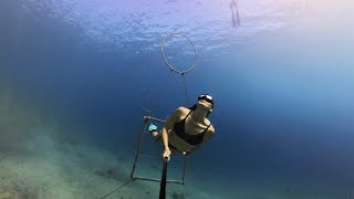 Underwater figures. Freediving