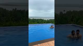 Infinity pool at airbnb in south goa