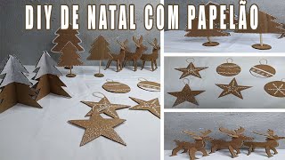 Decoração de natal com papelão🎄 - FAÇA VOCÊ MESMO - Mamão com Açúcar