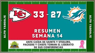 RECUENTO SEMANA 14 NFL. PARTIDAZO EN EL MNF. UPSET EN FLORIDA.