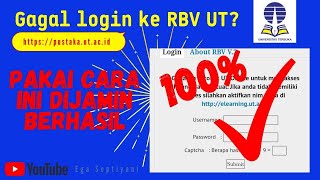 CARA AKSES RBV UT - RUANG BACA VIRTUAL UNIVERSITAS TERBUKA