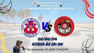 AO VIVO | Jogo de Basquete | Municipal x Flamengo sub19 do CEMB da @FBERJPLAY