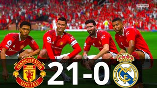 MESSI, RONALDO, MBAPPE, NAEYMAR, ALL STARS | MAN UNITED 21-0 REAL MADRID