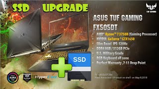 ASUS TUF Gaming FX505/705 - Upgrade SSD #zemną