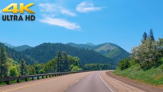 Scenic Mountain Drive Through Southern Oregon on I-5 | 4K