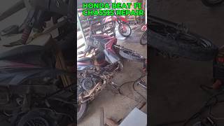 Honda beat fi chassis repair #repair#viralvideo #viralshorts