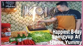 Samgyup at home tatayo lang daw kami para sulit hahaha My cousin's b-day | KhateGuzon Vlog