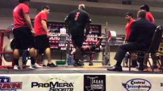 2014 USAPL Bench Press Nationals Texas Adam Mamola's 701lb