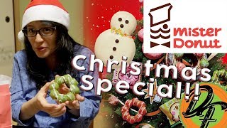 Mister Donut Christmas 2017 Pon De Ring and Snowman Taste Test