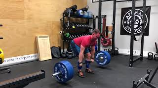 1/22/18 Deadlift 2ct Pause 325x3 @9 ws 3/4