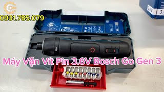 Máy Vặn Vít Pin 3.6V Bosch Go Gen 3| 3.6V Cordless Screwdriver| Công Cụ Máy Móc