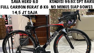 ROADBIKE SAVA HERD 6.0 REVIEW FULL CARBON HARGA TERJANGKAU