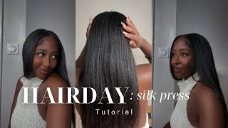 Silk press sur cheveux naturels