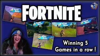 Winning 5 Fortnite Matches in a row !