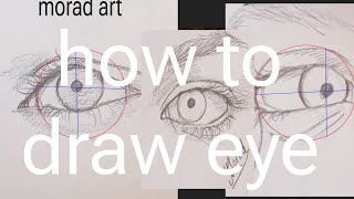 How to Draw an Eye | Eye Sketch Drawing | Lines for Beginners