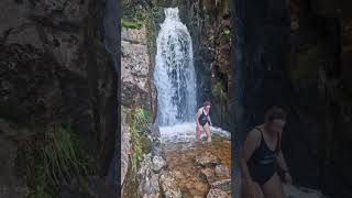 Showertime at Scale Force Waterfall