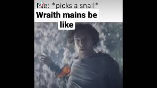 Wraith Mains After taking ten Damage #Shorts #Apex #Funny