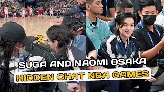 Hidden chat BTS Suga and Tennis star Naomi Osaka After NBA game