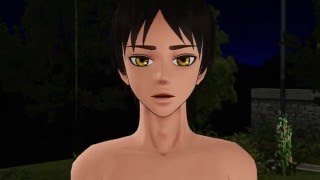 MMD SNK "Eren Kisses Goodnight" (new version) - Attack on Titan funny AOT meme animation