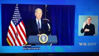 Biden goofed it again with Hurricane/tornadoes in live Speech about Kentucky.