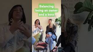 Balancing being an owner and a boss #creatoreconomy ##creativeentreprenuer #businesstips #hotseat