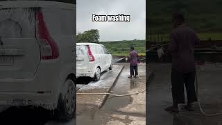 Foam car washing video car washing video #carwash #foamwash #carinteriordetailing #satisfying